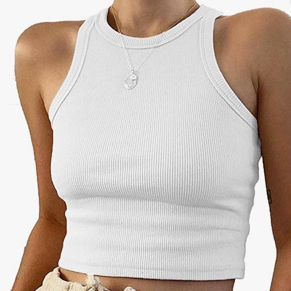 Ribbed Cropped Tank
